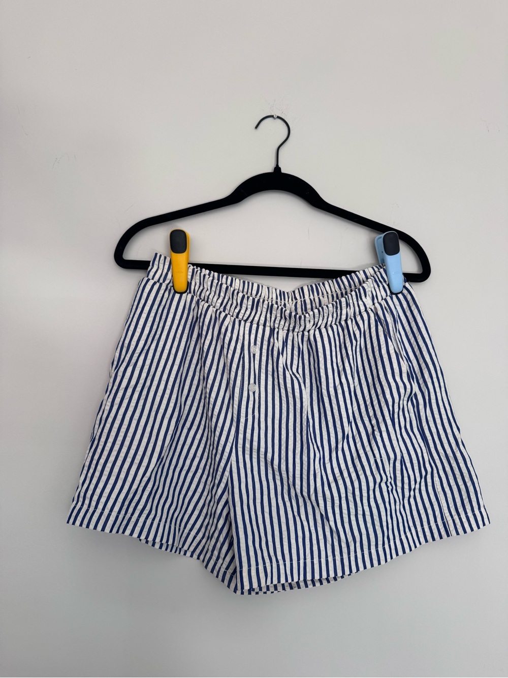 Sincerely Jules Blue and White Striped Women’s Shorts